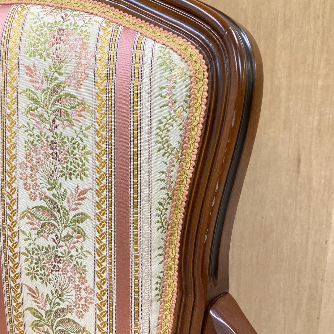 イタリア 　猫脚　アームチェア 　椅子　ダイニングチェア　クラシック 　B