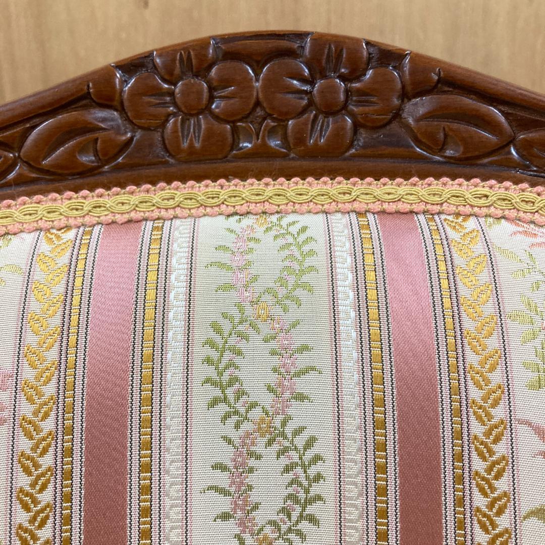 イタリア 　猫脚　アームチェア 　椅子　ダイニングチェア　クラシック 　B