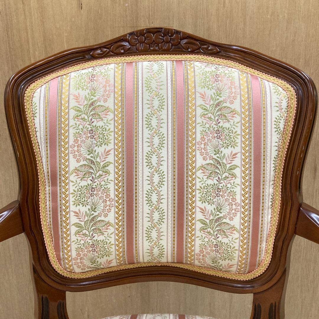 イタリア 　猫脚　アームチェア 　椅子　ダイニングチェア　クラシック 　B