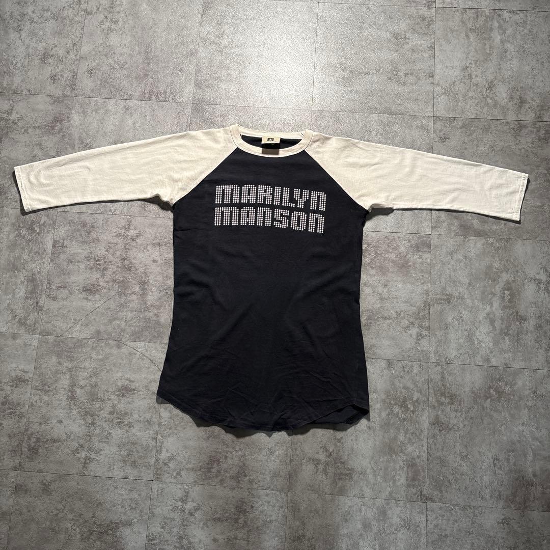 90s Marilyn manson winterland ラメ　ラグラン