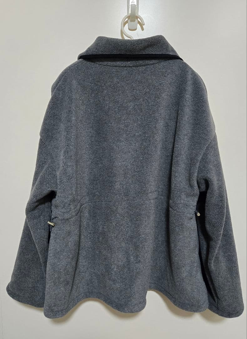 ジャケット・アウター bi color piping fleece drawstring tops