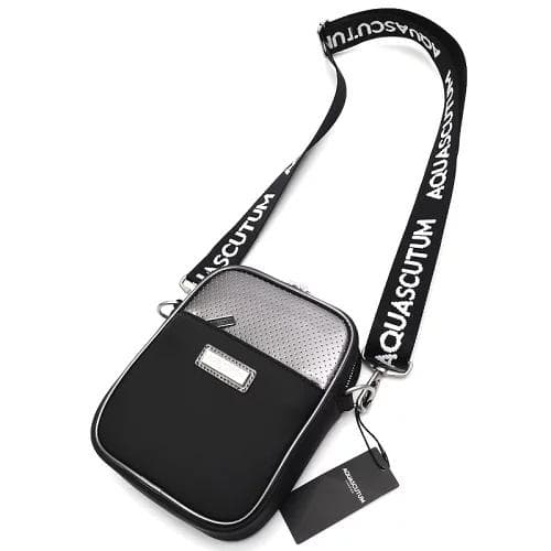 L04275 新品 Aquascutum ゴルフ サコッシュ ブラック