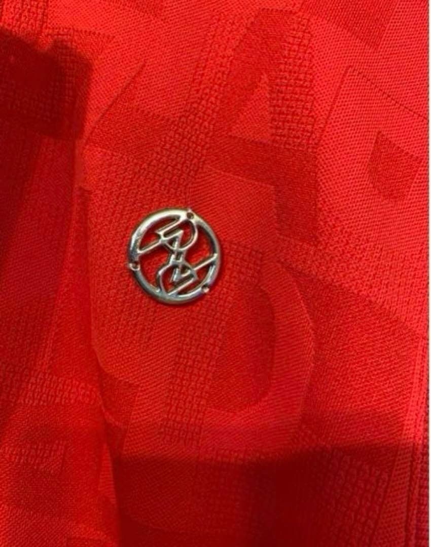 未使用タグ付き アダバット ワンピース 赤 ゴルフウェア