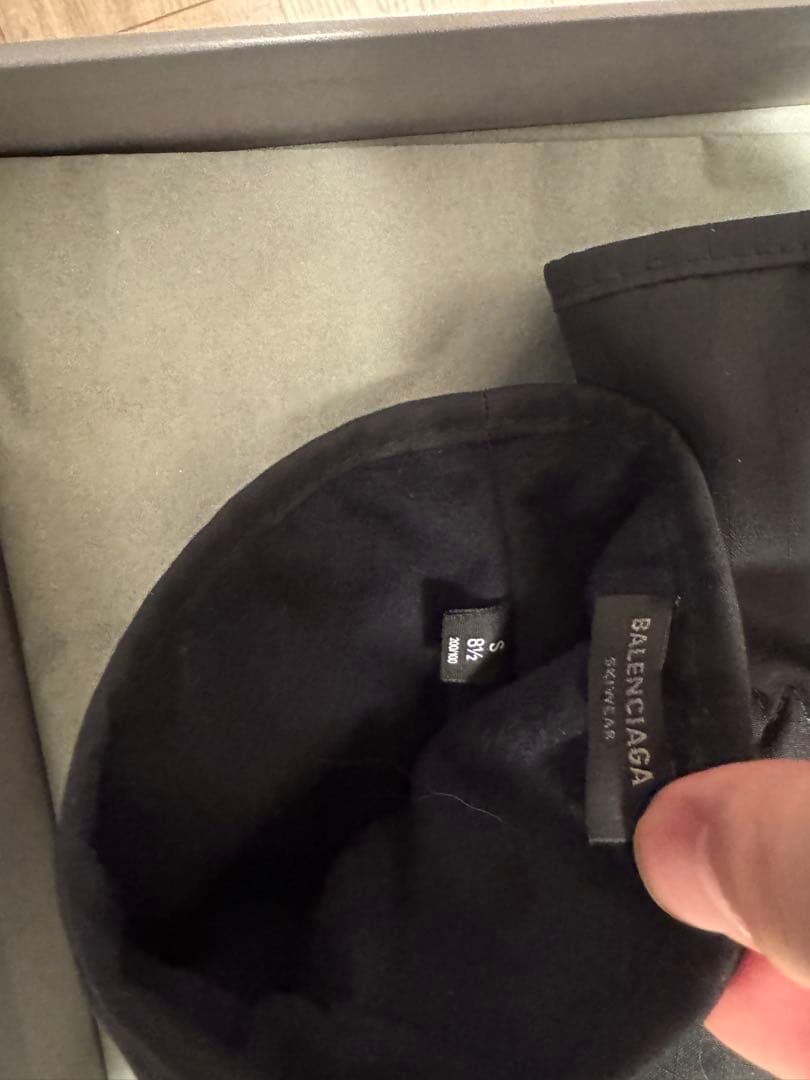 バレンシアガ ブラックグローブ3B Sports Icon Ski Gloves