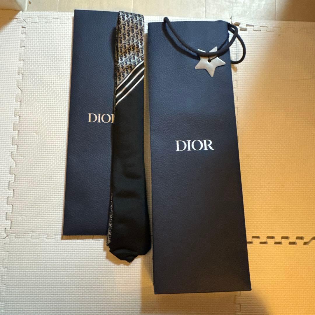Dior ストライプ ネクタイ オリジナルボックス付き