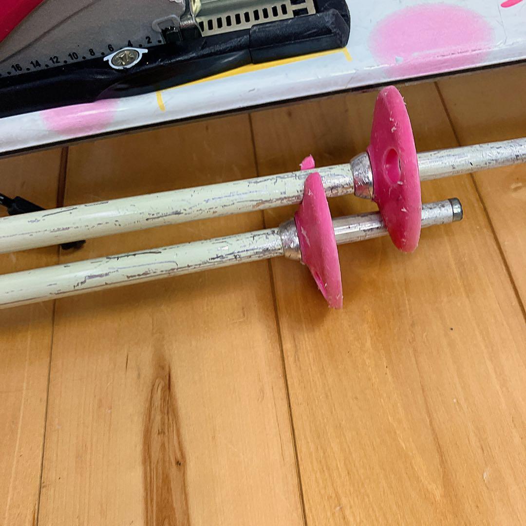 KAZAMA スキー板 110㎝　ストック ブーツ　4点セット