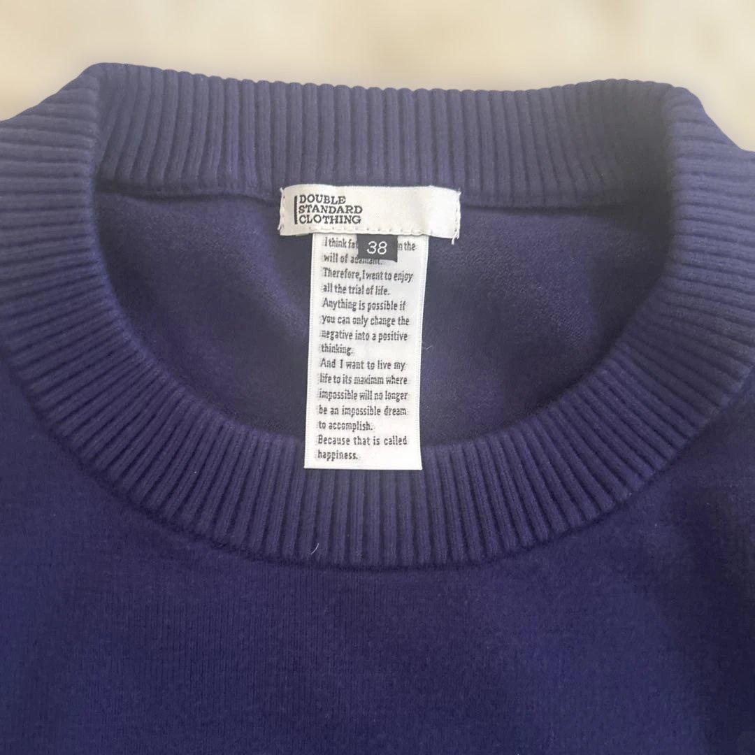 ネイビー チェリー柄 セーター Mニット新品未使用