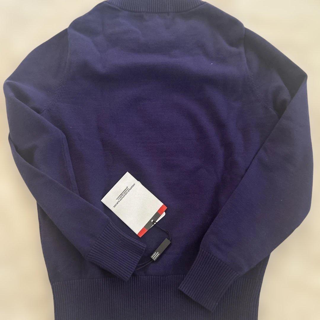 ネイビー チェリー柄 セーター Mニット新品未使用