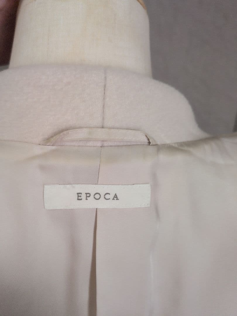 【EPOCA】カメリア　エアリーウールコート ホワイト☆