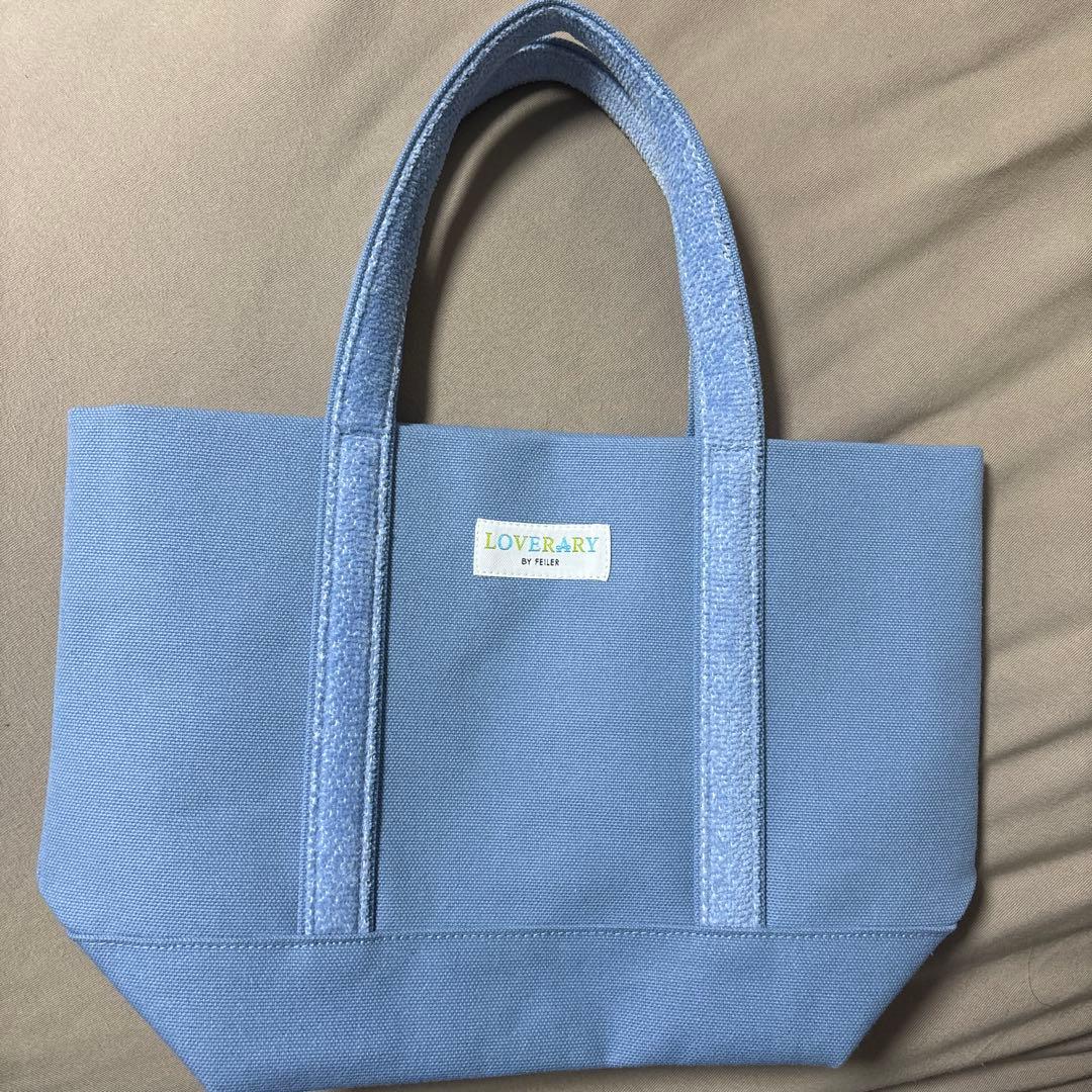 FEILER フェイラー オールドテディワッペントートバッグ ライトブルー