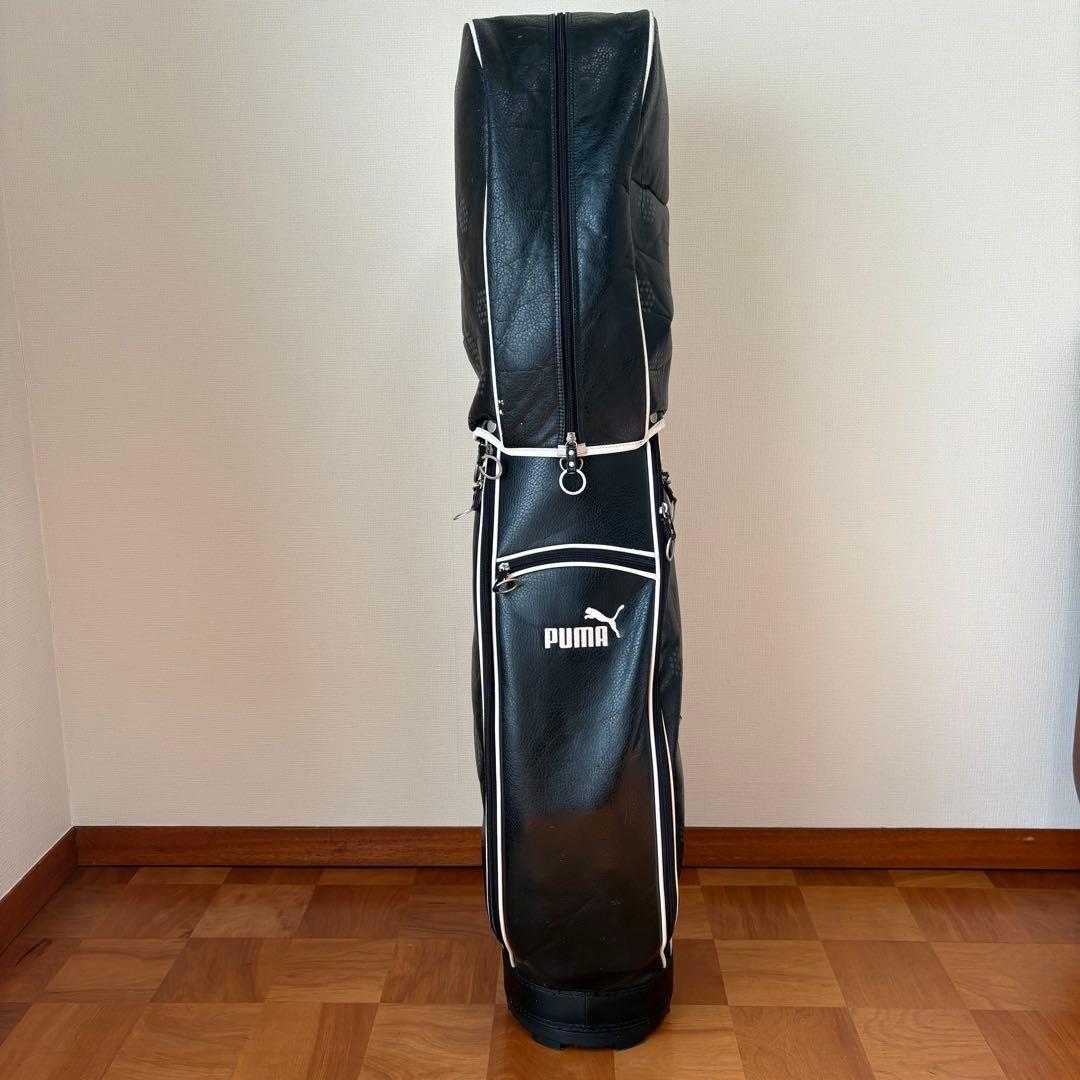 PUMA プーマ　キャディバッグ 黒/白　ゴルフバック　比較的美品