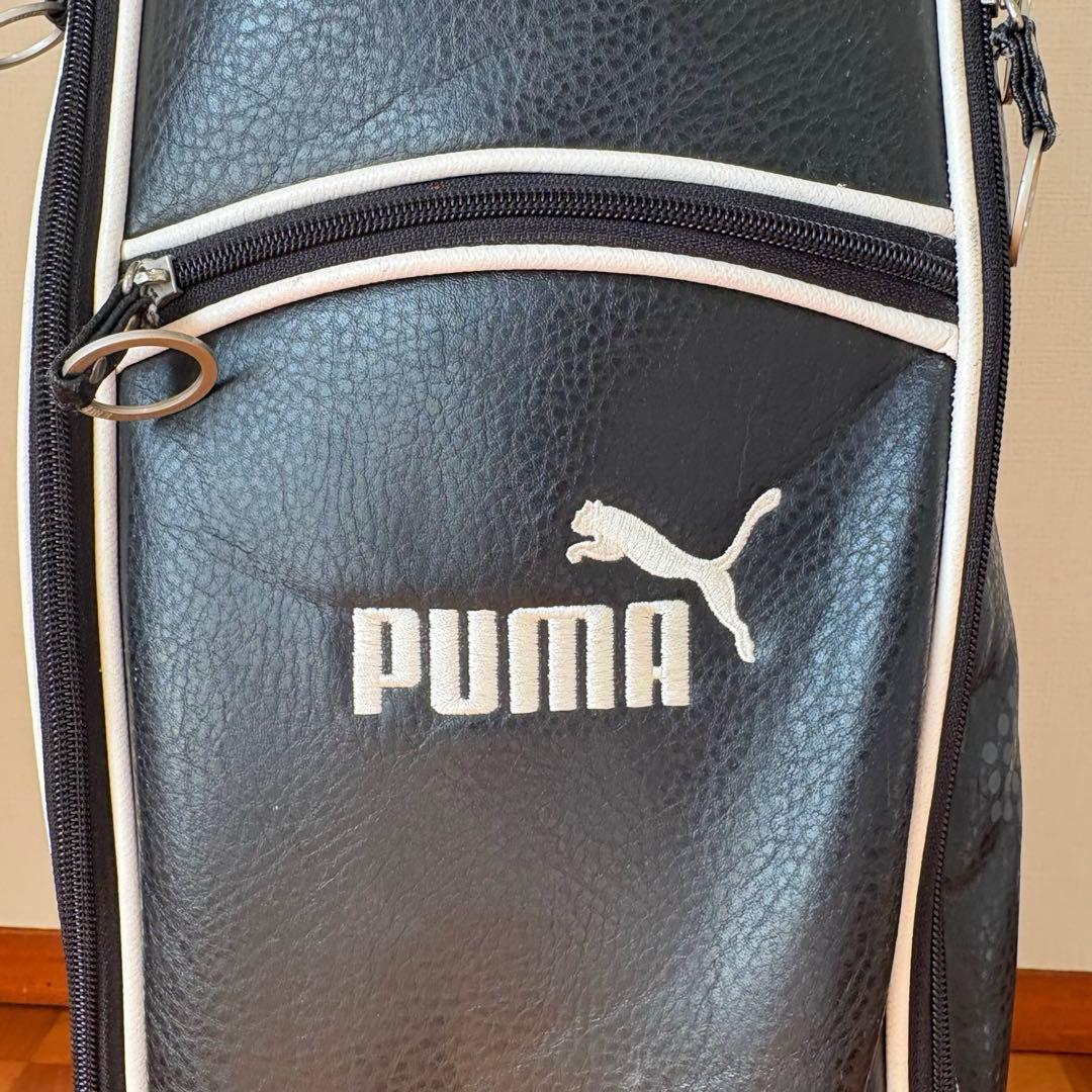 PUMA プーマ　キャディバッグ 黒/白　ゴルフバック　比較的美品