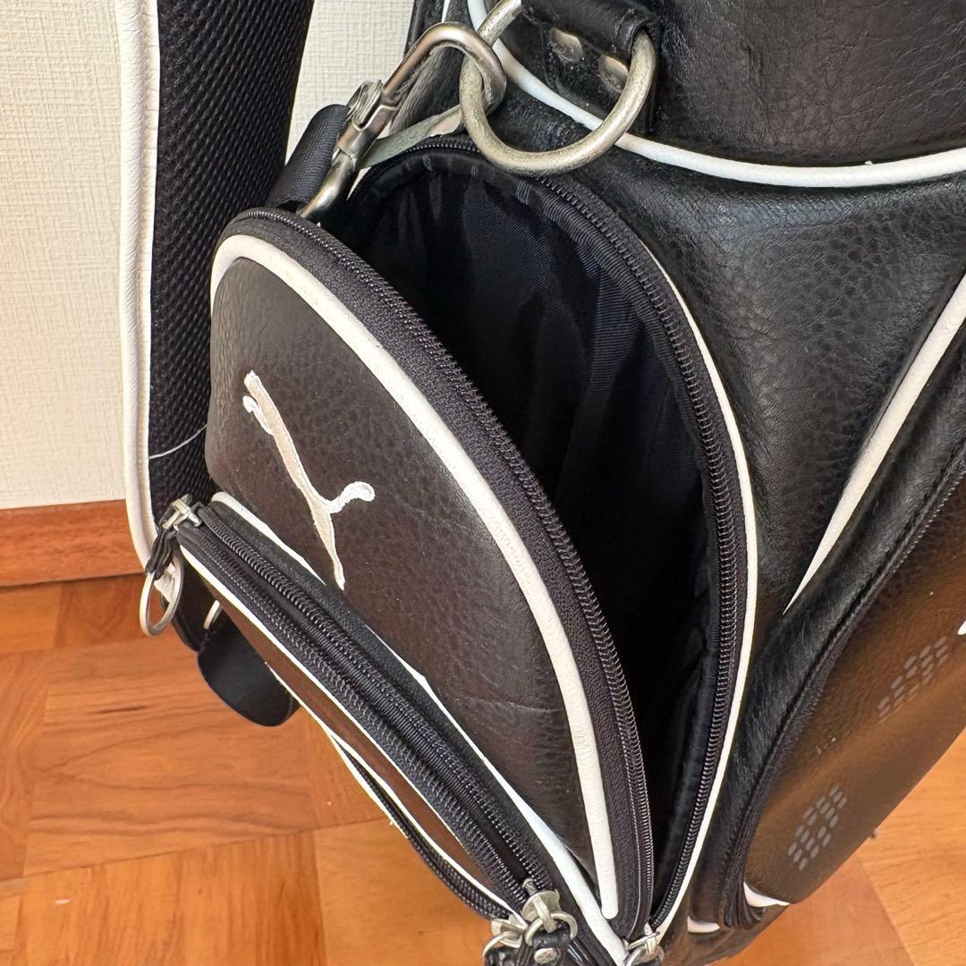 PUMA プーマ　キャディバッグ 黒/白　ゴルフバック　比較的美品