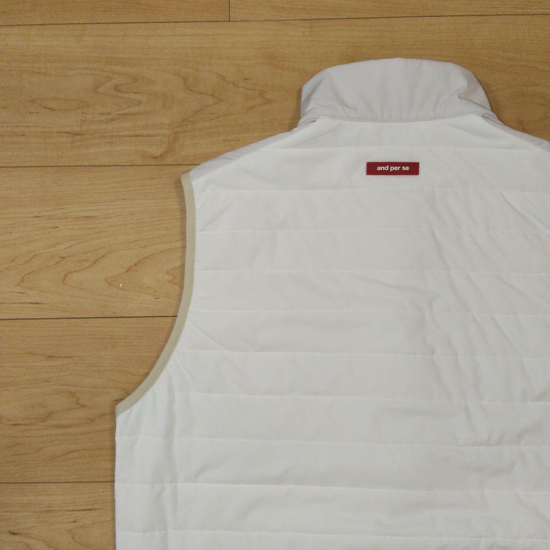 Mサイズ 美品【and per se】アンパスィ フルジップ ベスト