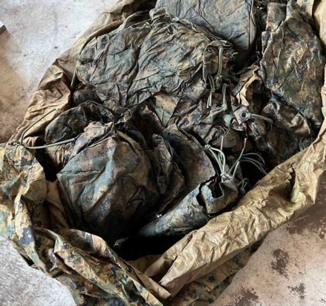 米軍　マーパット迷彩　タープ　20枚ぐらい