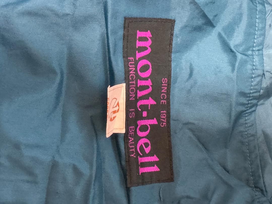 mont-bell シュラフカバー 青緑　ゴアテックス