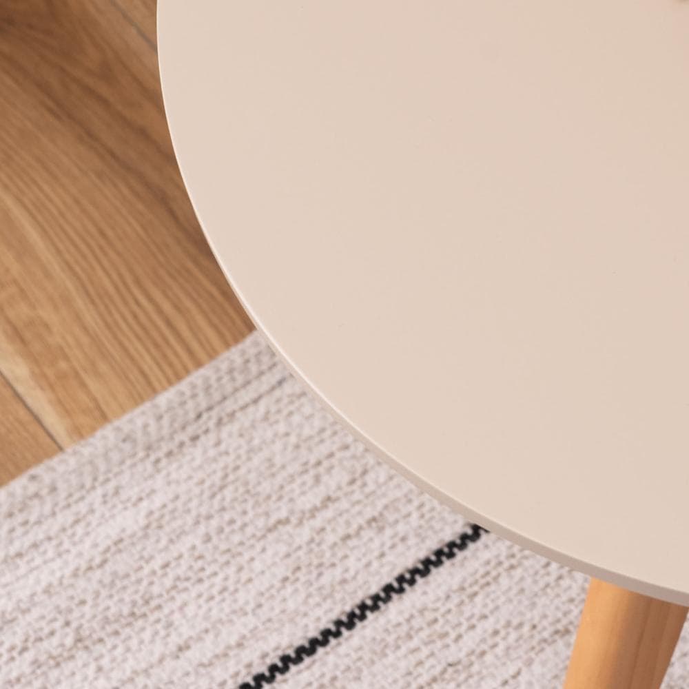 北欧 サイドテーブル B 丸 コーヒー リビング ベッド 花台 木製 ナイト 机