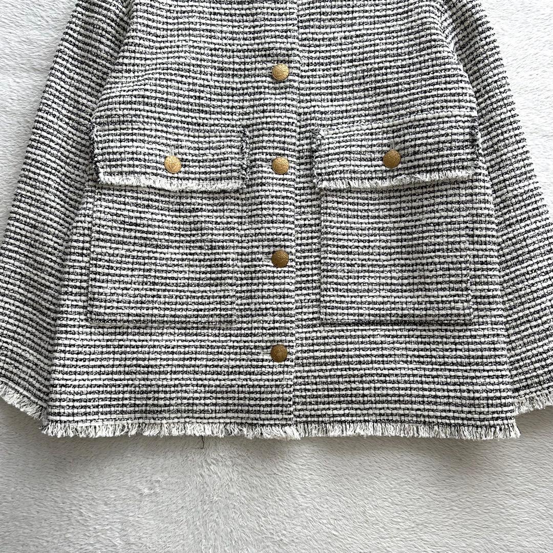 レサージュ 24SS GIOLICA MIXツイードWIDEジャケット F