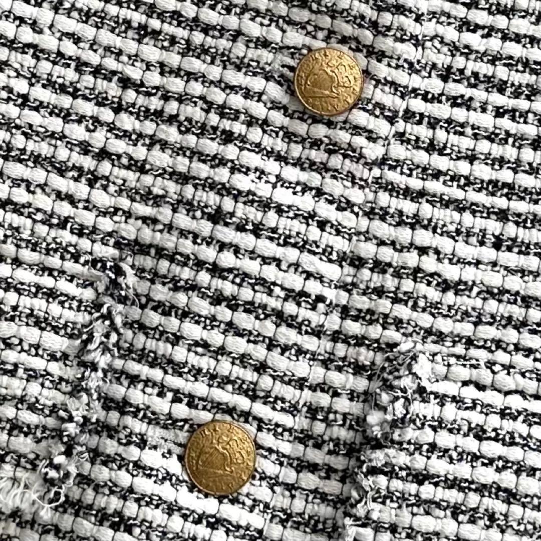 レサージュ 24SS GIOLICA MIXツイードWIDEジャケット F