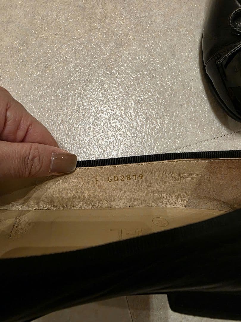 【美品】CHANEL シャネル バレリーナ フラットシューズ 36½ブラック
