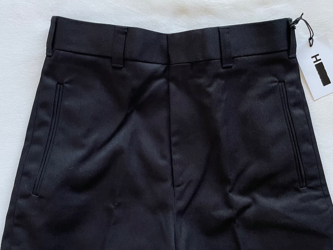 新品 H BEAUTY&YOUTH ポリコットン パンツ ブラック S