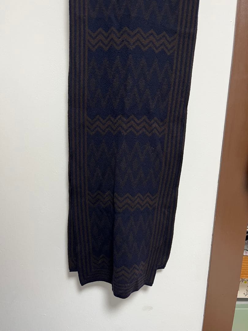 LOUIS VUITTON ウールマフラー ダークブルー