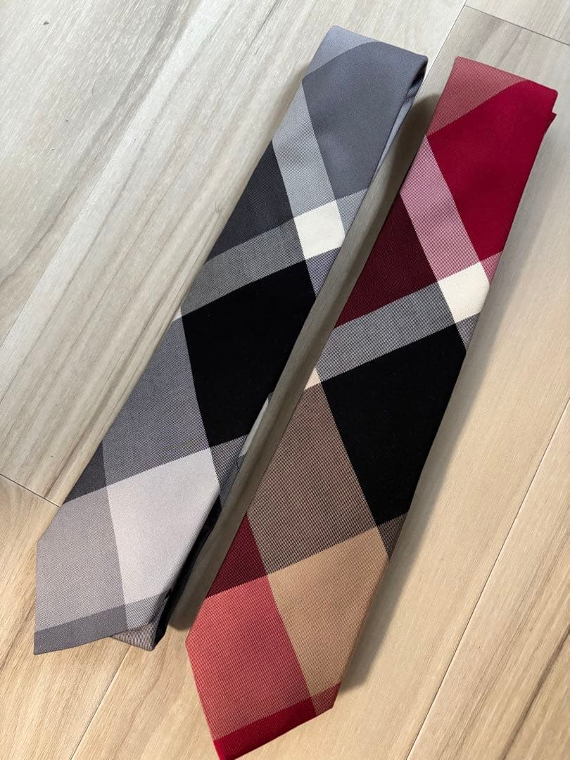 BLACK LABEL チェック柄ネクタイ2本セット