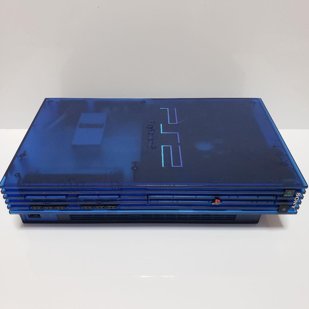☆すぐ遊べるセット☆ PS2 SCPH-37000セットオーシャンブルー