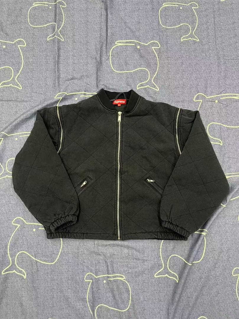 Supreme Zip-Off Bomber Jacket ブラックM