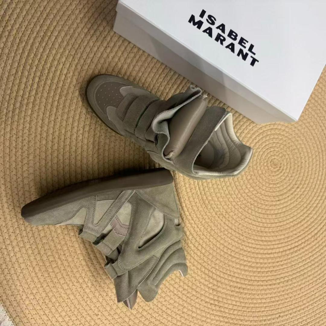 ISABEL MARANT ストラップ ハイカットスニーカー