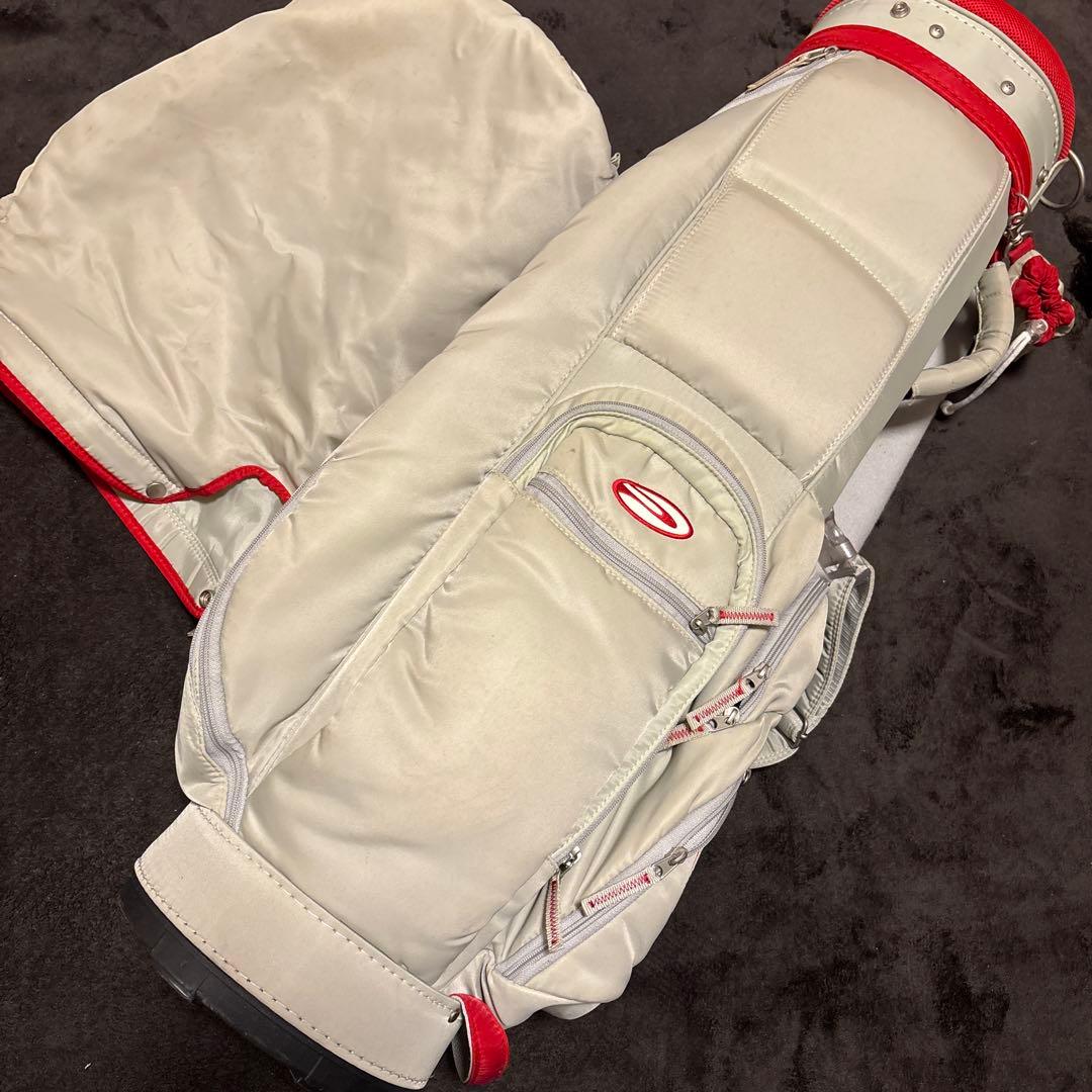 ブリジストン　PARADISO キャディバッグ ホワイト/レッド　レディース