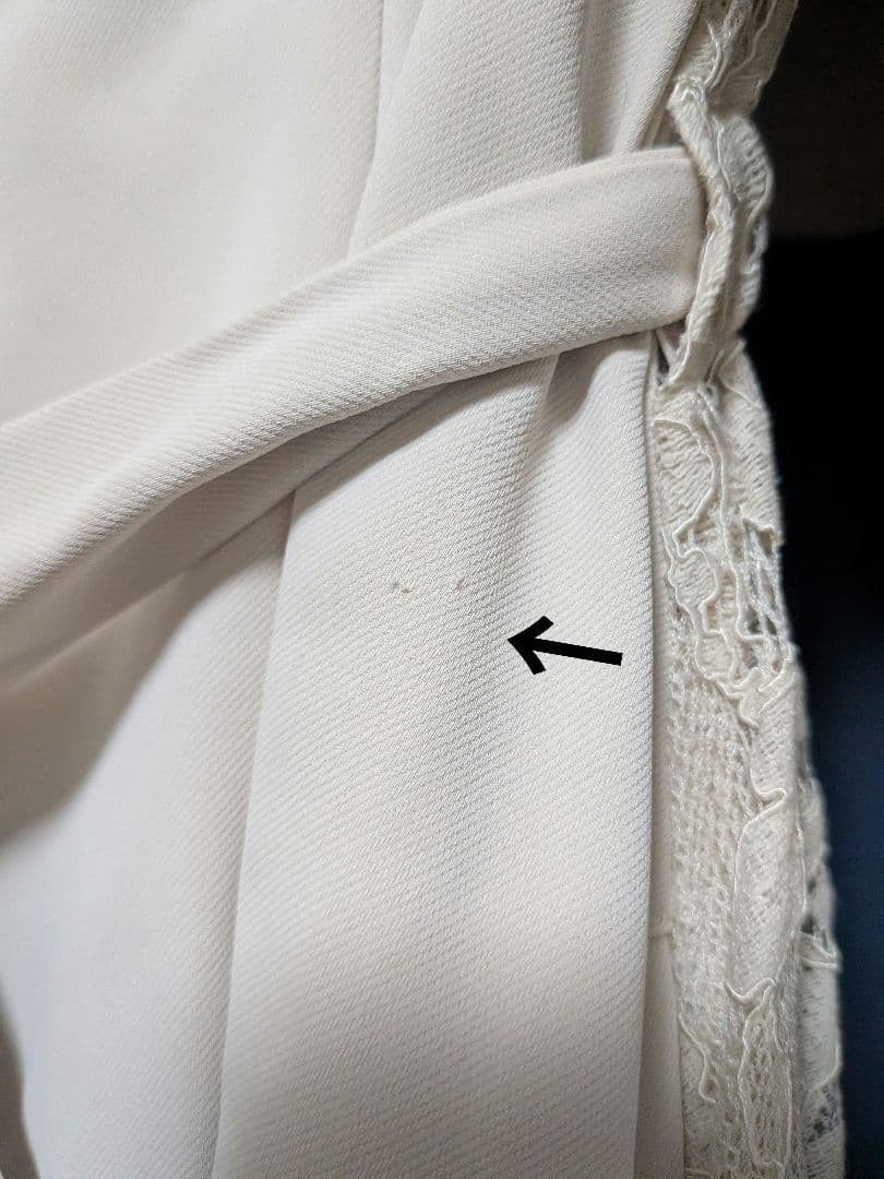 couturebyROJITA バックレース切替トレンチコート ベージュ