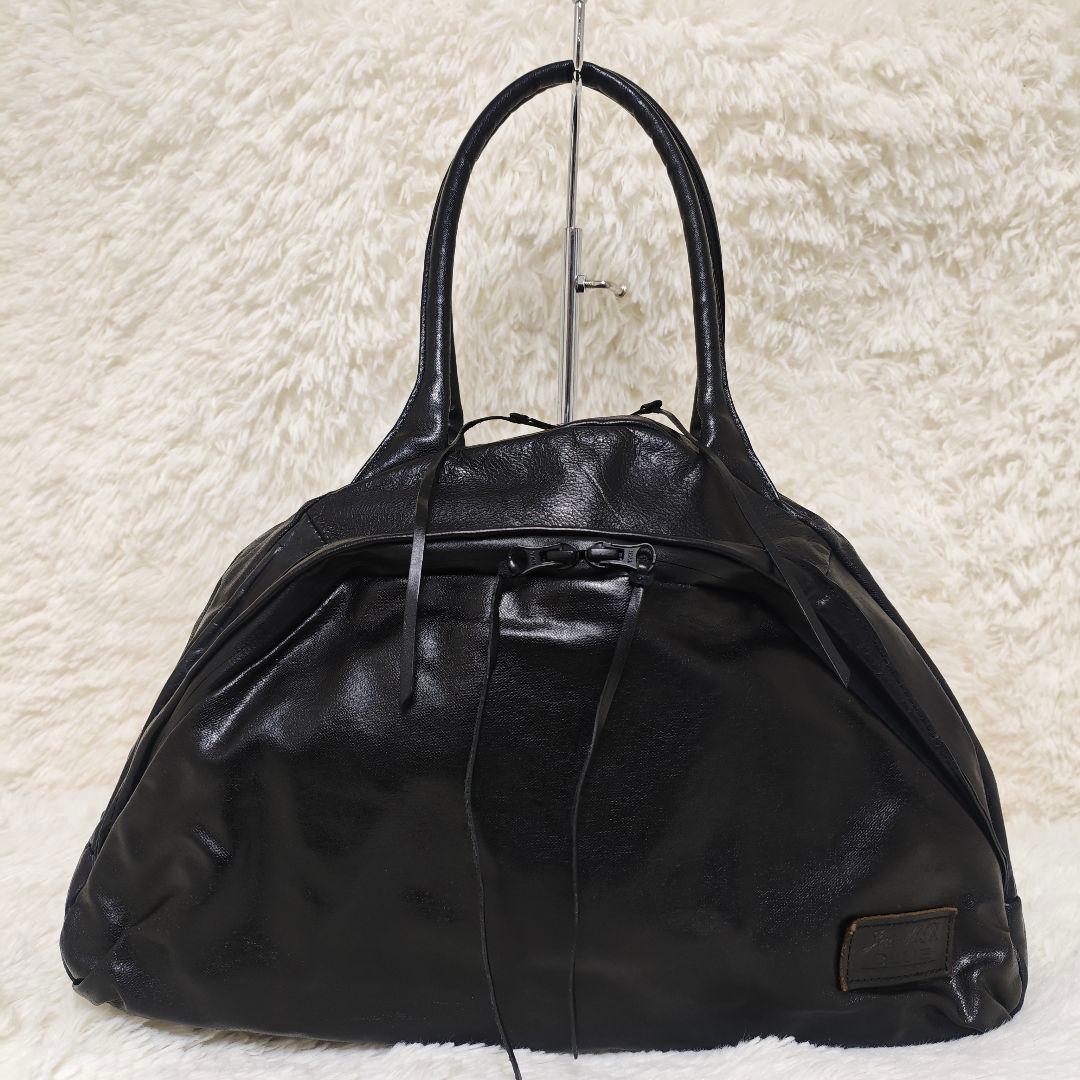 美品✨jas m.b.BLUE ジャスエムビー ボストンバッグ ブラック