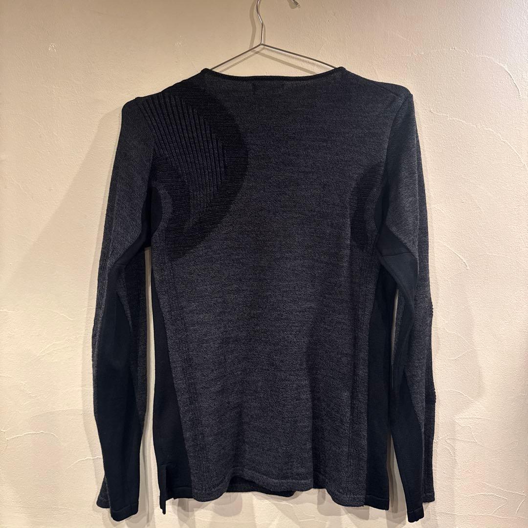 DESCENTE GOLF 長袖ニット・セーター ダークグレー