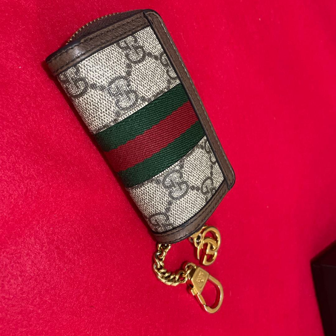 セール！ 確実正規品 GUCCI オフィディア 長財布キーケース 小銭