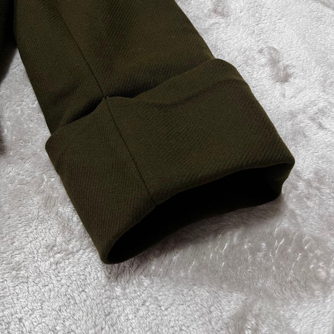 ®️　　ZARA MANTECO スカーフウールコート　ロングコート　カーキ