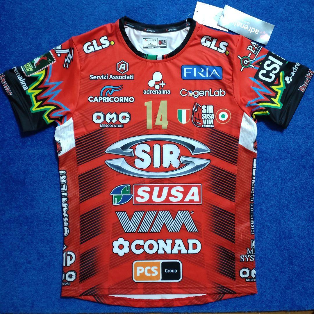 石川祐希選手#14　ペルージャ　ユニフォーム　アウェー用　M