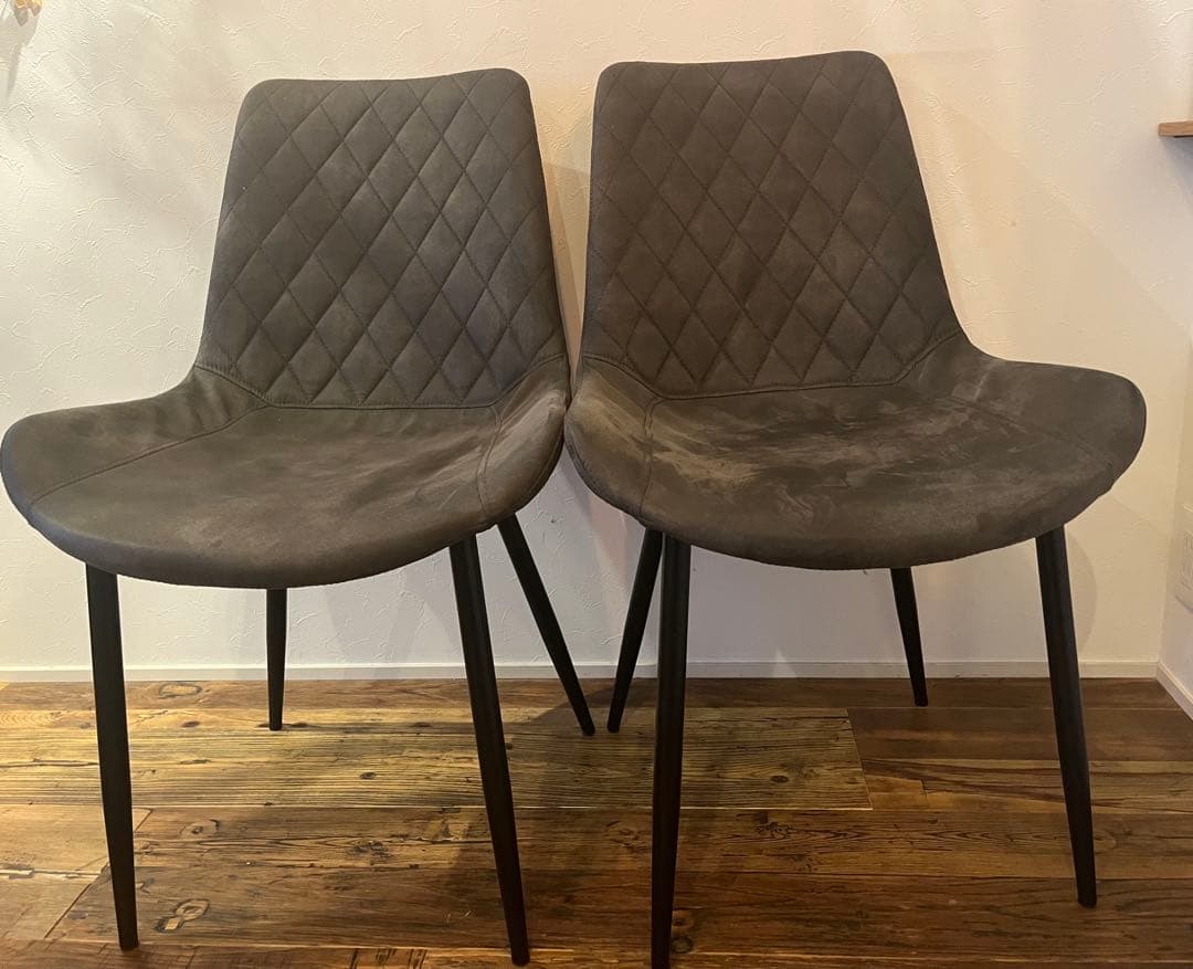 NOCE ダイニングチェア ダイヤモンドキルティング　2脚セット