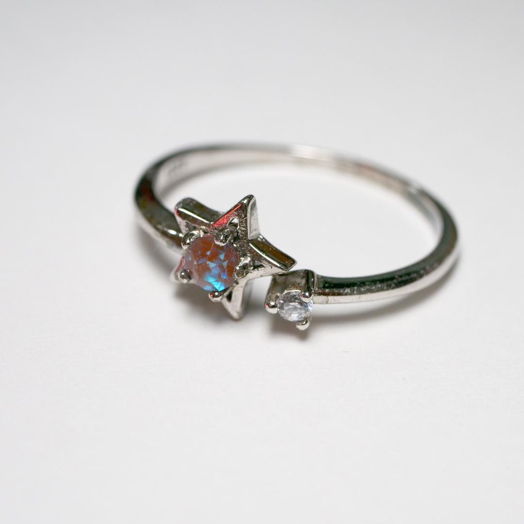 アンティークサフィレット　星のリング