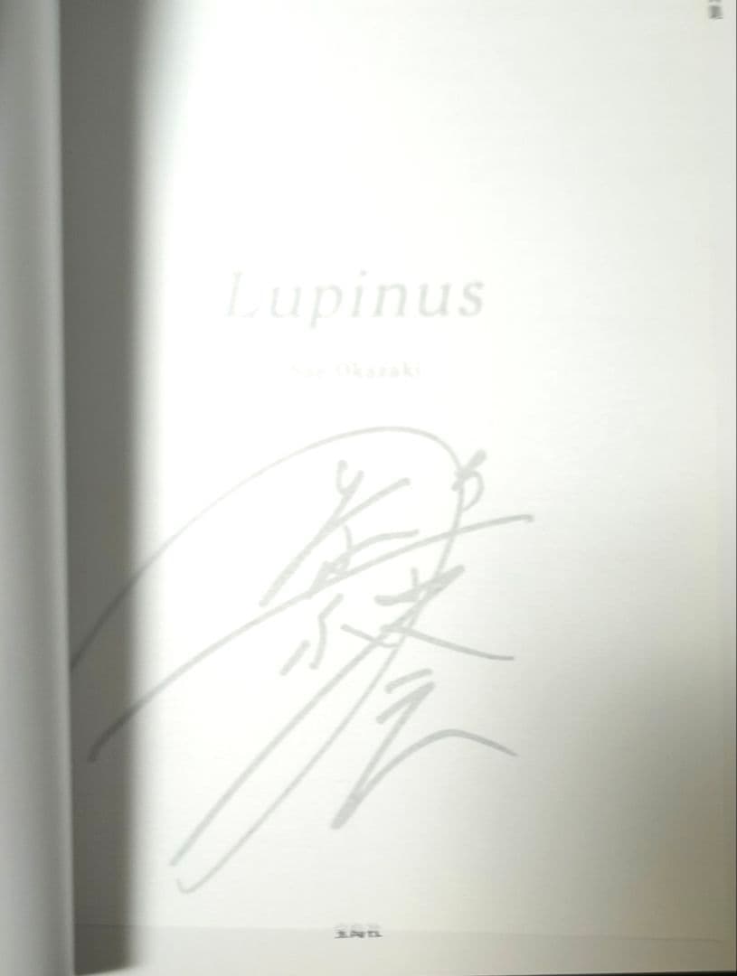 直筆サイン入り 岡崎紗絵 2nd 写真集 Lupinus