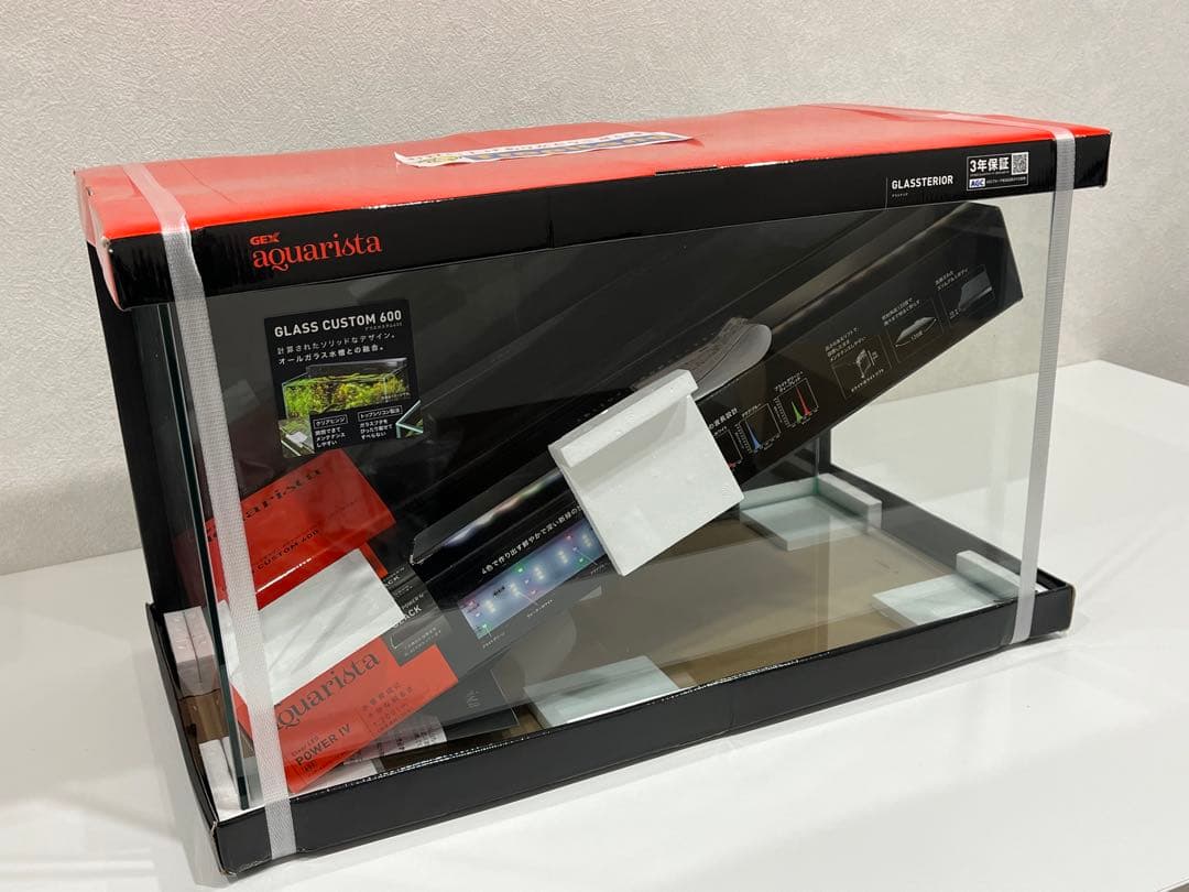 f037 未開封　GEX アクアリスタ　グラスカスタム　600 水槽　60038