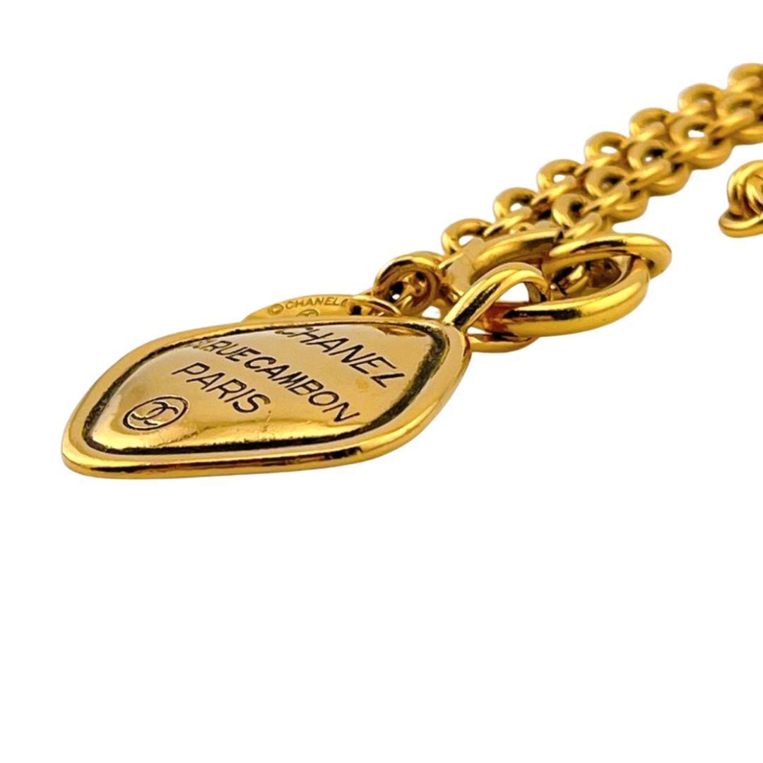 シャネル ネックレス カンボン デザイン メダリオン ココマーク ゴールド系
