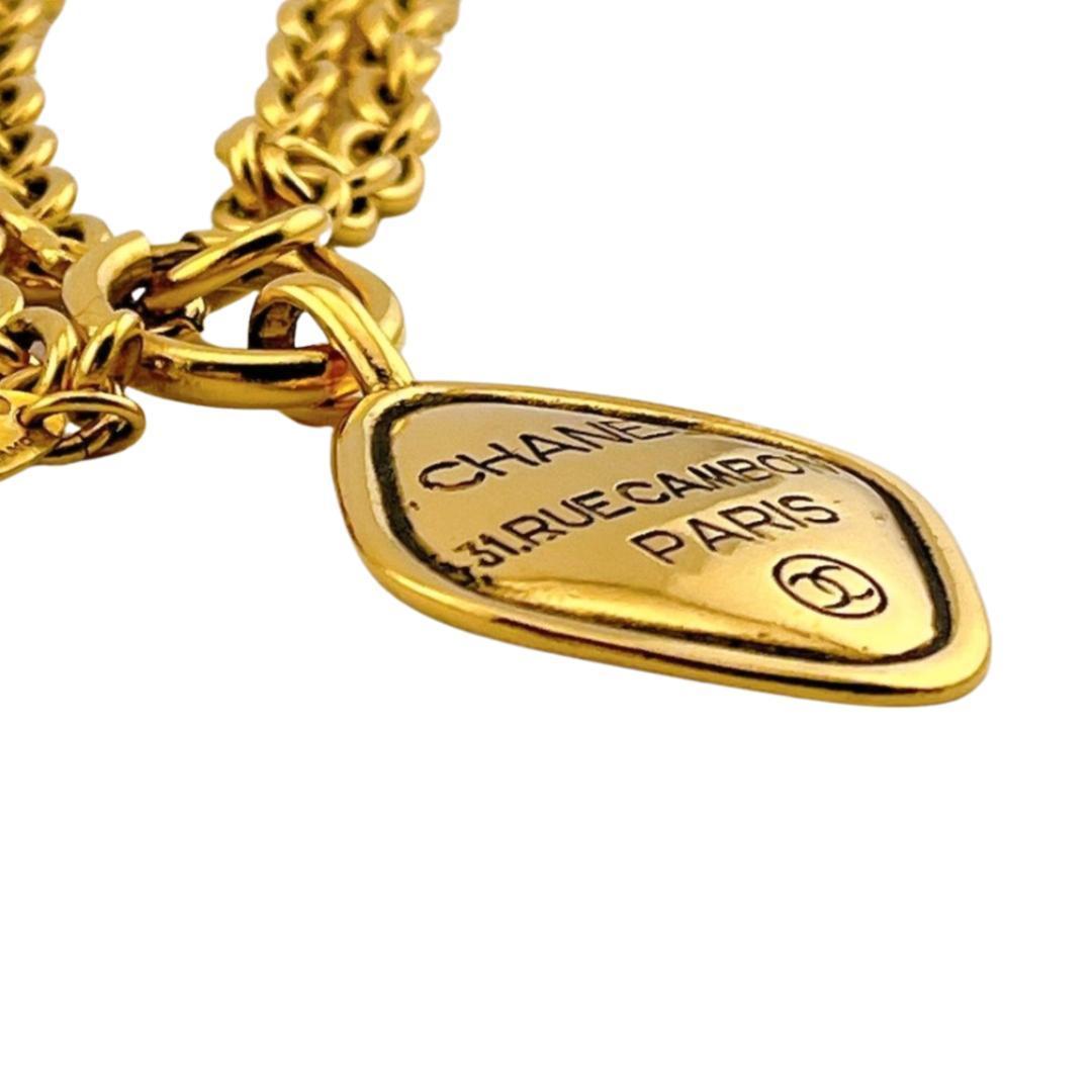 シャネル ネックレス カンボン デザイン メダリオン ココマーク ゴールド系