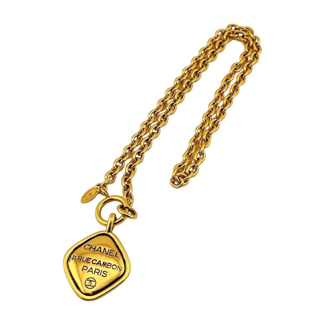 シャネル ネックレス カンボン デザイン メダリオン ココマーク ゴールド系