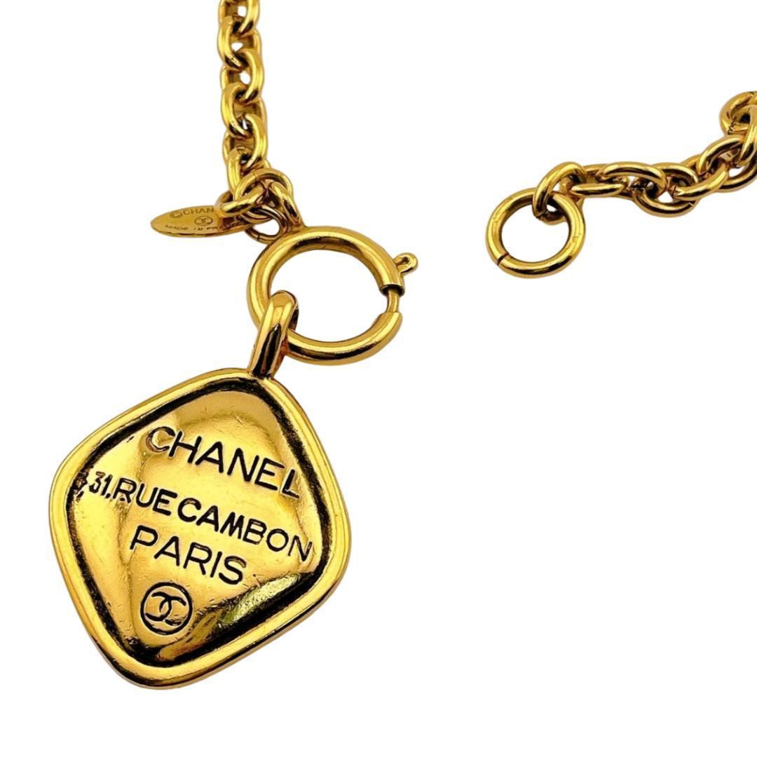 シャネル ネックレス カンボン デザイン メダリオン ココマーク ゴールド系