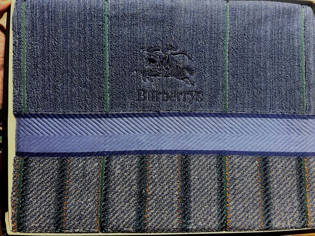新品未使用　バーバリー タオルケット BURBERRY 綿100 シングル 寝具