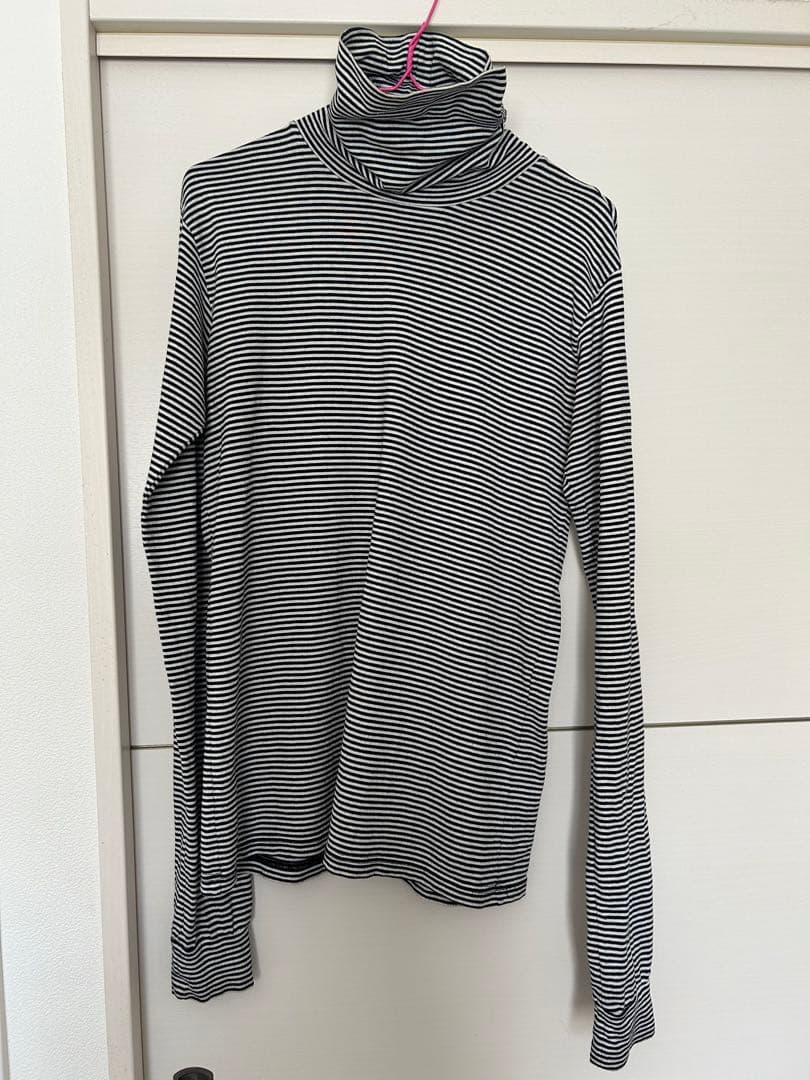 NUMBER(N)INE ナンバーナイン　ボーダー　ハイネックロングTシャツ