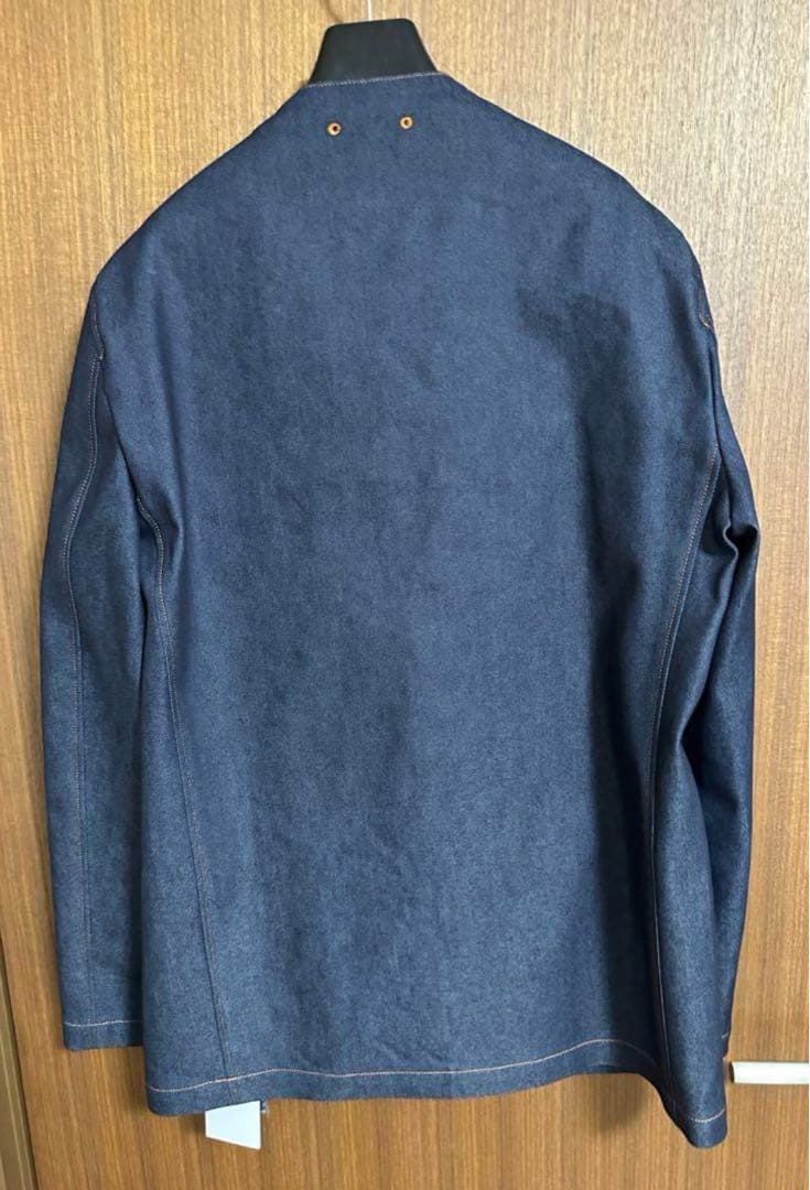 SOPH ソフ ノーカラーデニムジャケット サイズ：L