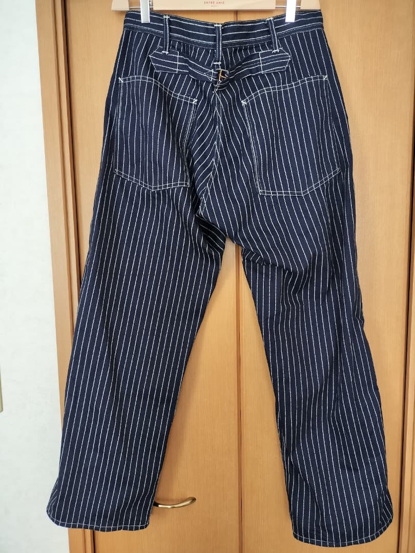 美品　シュガーケーン　ウォバッシュストライプ　エンジニアパンツ　SC４０７８６