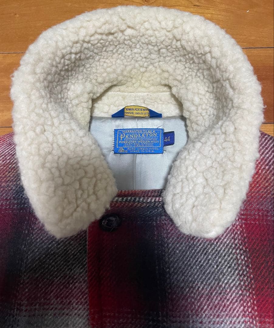 【希少】70s オンブレチェック　ウールボアコート